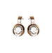 Designer Drop Earrings Rose Gold or Silver - www.sparklingjewellery.com