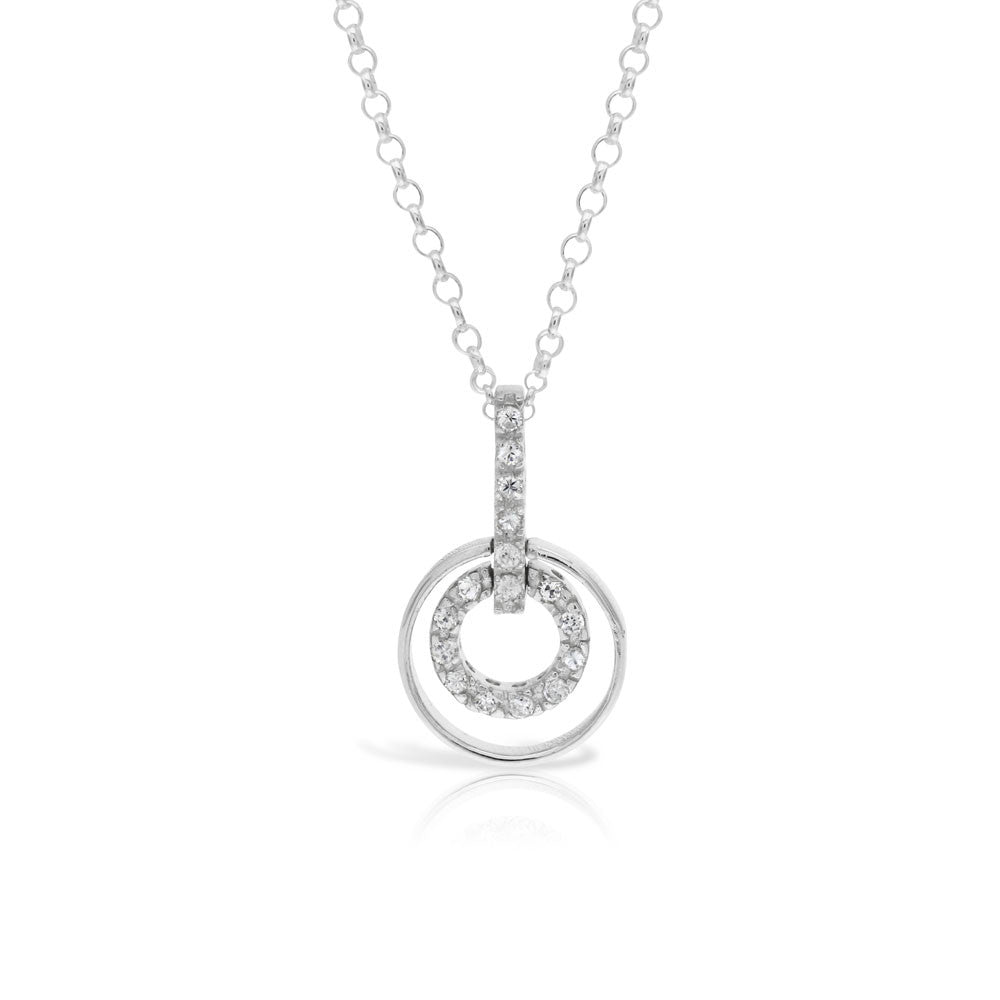 Circle of Life Silver Pendant - www.sparklingjewellery.com