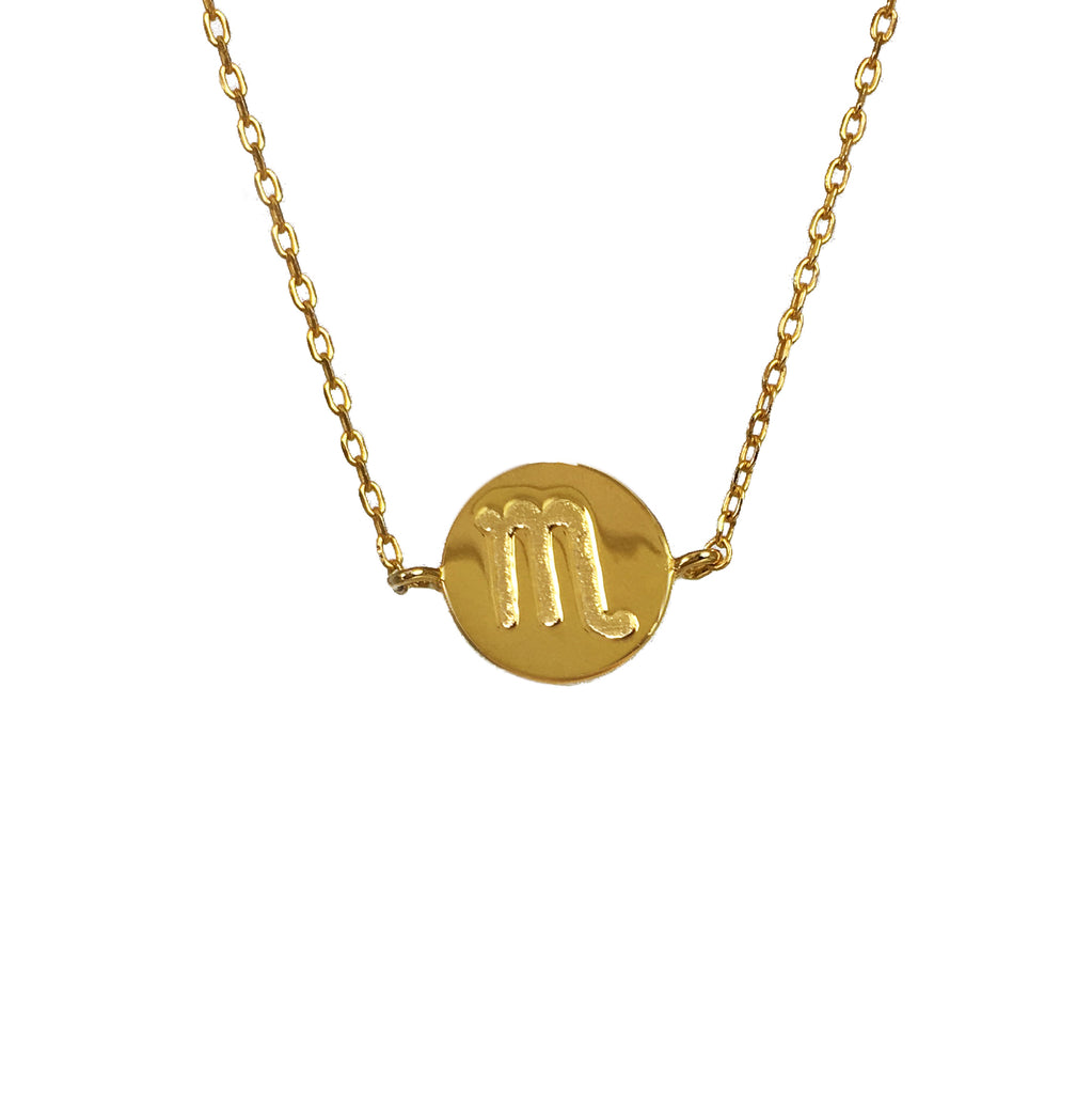 Horoscope Necklace Gold - www.sparklingjewellery.com