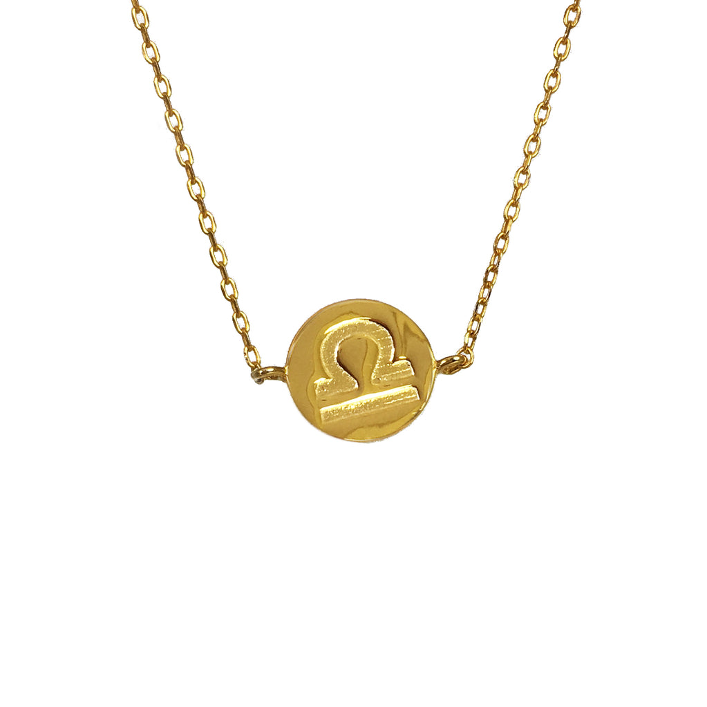 Horoscope Necklace Gold - www.sparklingjewellery.com