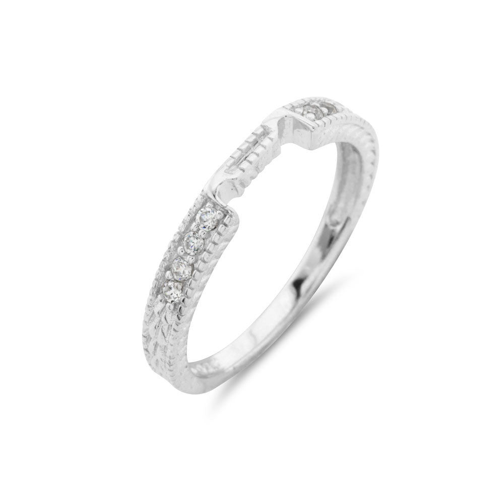 Princess Cut Engagement Ring Set - www.sparklingjewellery.com