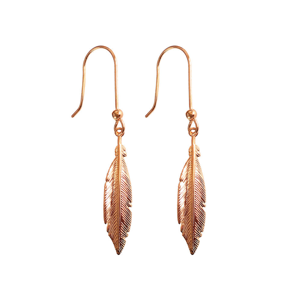 Hoxton Feather Earrings - www.sparklingjewellery.com