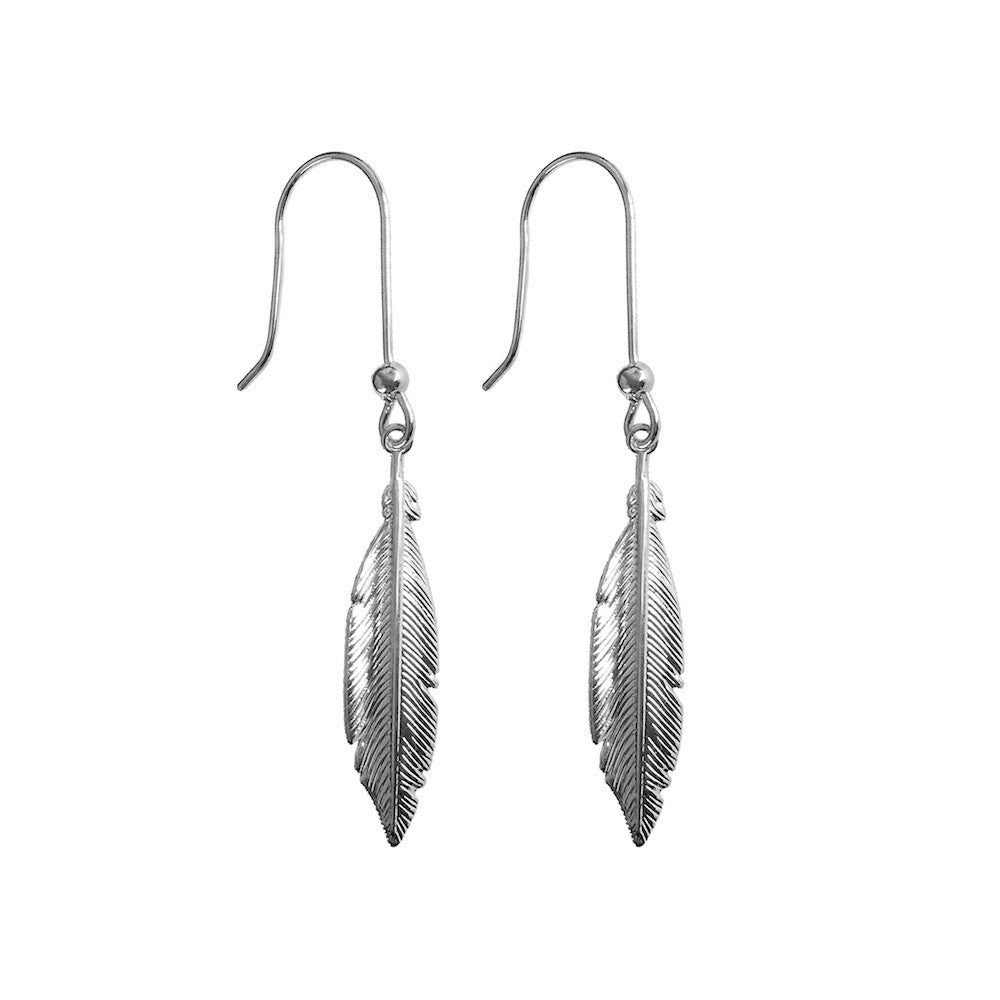 Hoxton Feather Earrings - www.sparklingjewellery.com