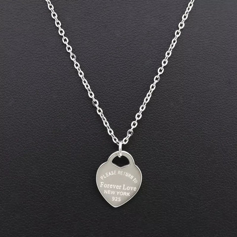 Return to Forever Love New York Heart Necklace - www.sparklingjewellery.com