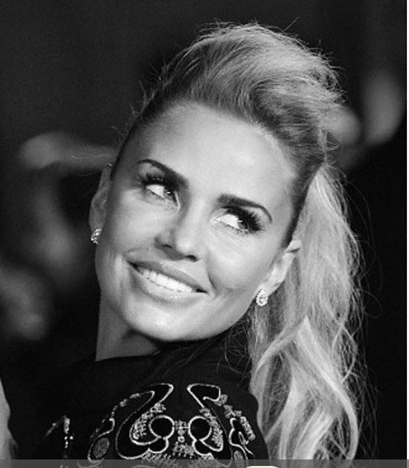 Sterling Silver Katie Price Tear Drop Earrings - www.sparklingjewellery.com