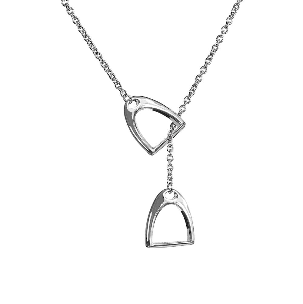Valegro Lariat Stirrup Necklace - www.sparklingjewellery.com