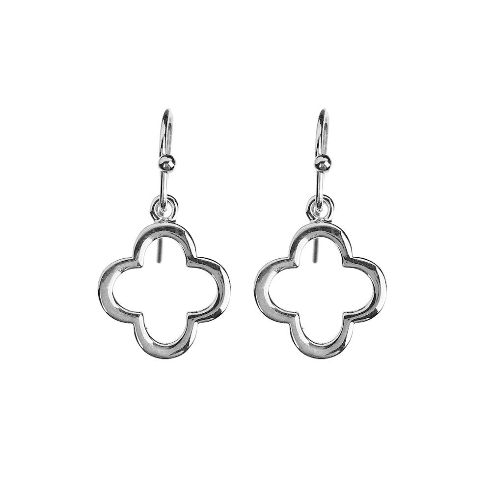 Clover Drop Earrings - www.sparklingjewellery.com