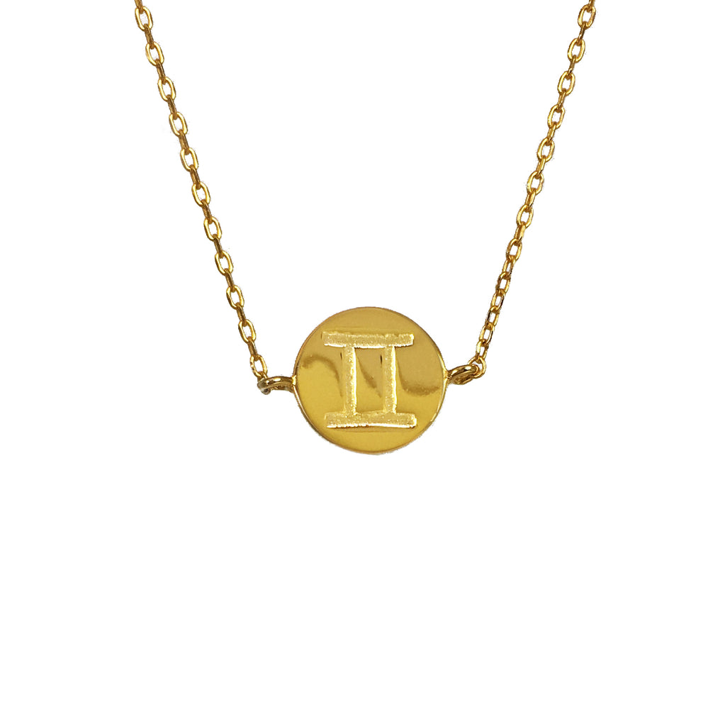 Horoscope Necklace Gold - www.sparklingjewellery.com