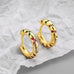 Gem Stone Huggie Earrings - www.sparklingjewellery.com