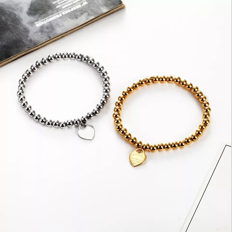 Return to Forever Love New York Beaded Bracelet. - www.sparklingjewellery.com