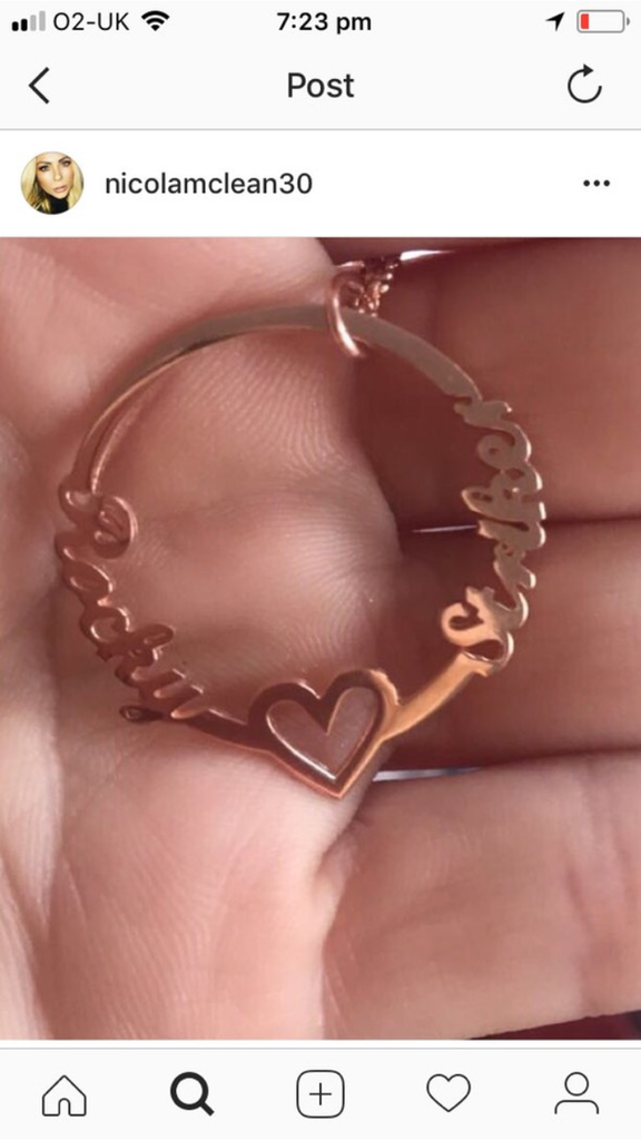 Karma Circle Name Necklace - www.sparklingjewellery.com