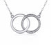 Sparkly Silver Karma Necklace - www.sparklingjewellery.com