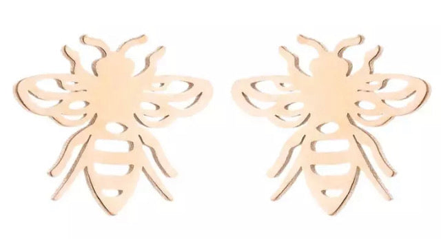 Worker Bee Earrings - www.sparklingjewellery.com