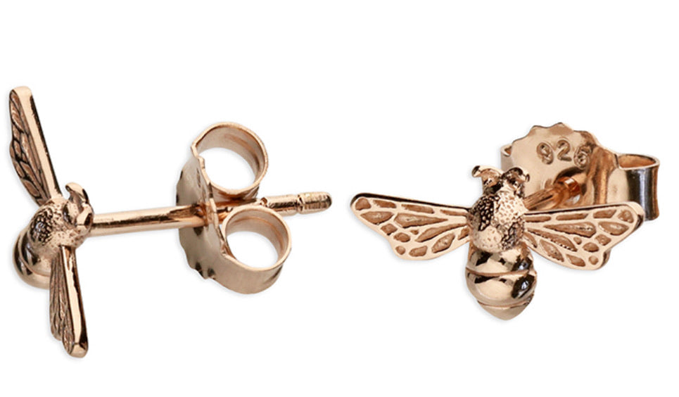Manchester Bee Earrings - www.sparklingjewellery.com