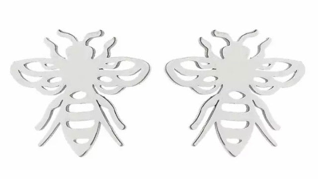 Worker Bee Earrings - www.sparklingjewellery.com