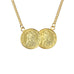 St Christopher Two Coin Necklace - www.sparklingjewellery.com