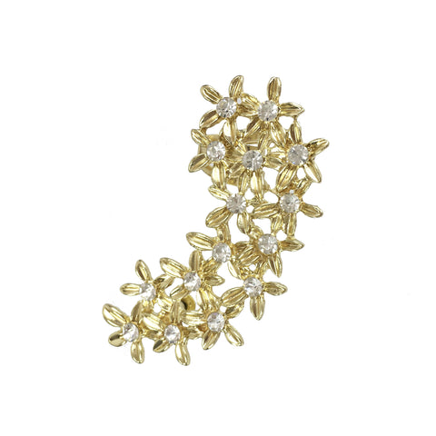 Gerbra Flower Ear Cuff - www.sparklingjewellery.com