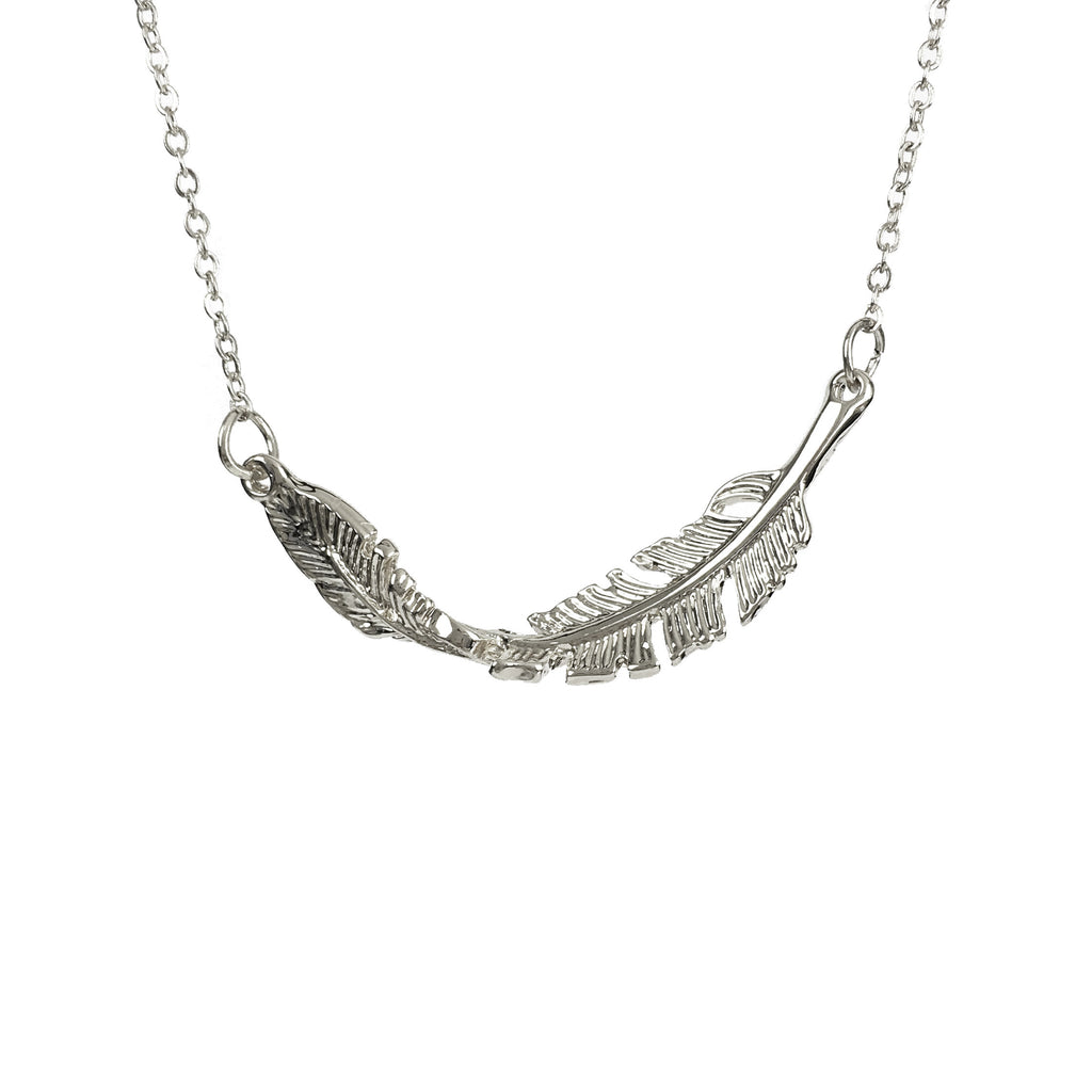 Feather From Heaven Necklace - www.sparklingjewellery.com