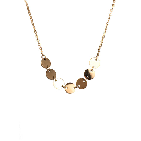 Disc Link Necklace - www.sparklingjewellery.com