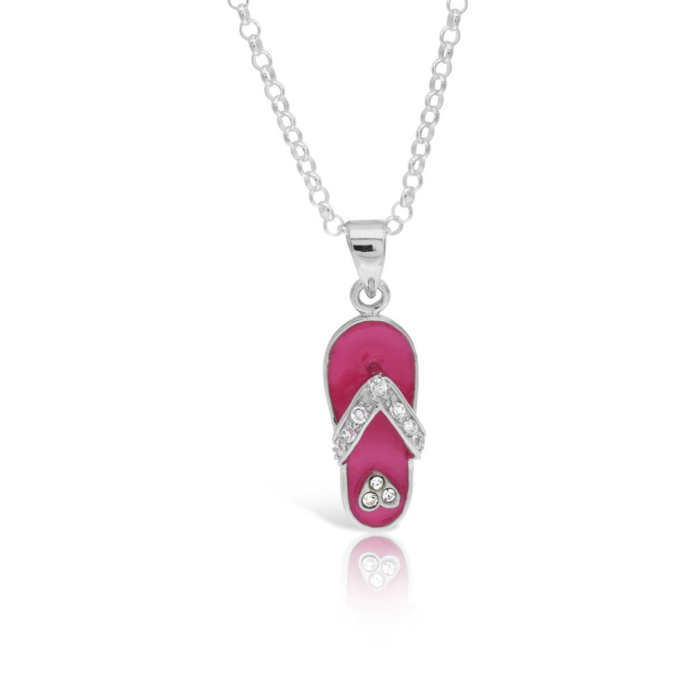 Pink Sandel Pendant - www.sparklingjewellery.com