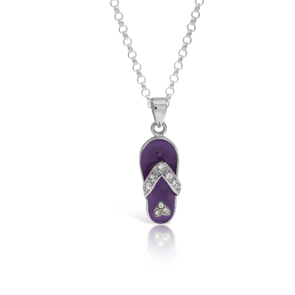 Purple Sandel Pendant - www.sparklingjewellery.com