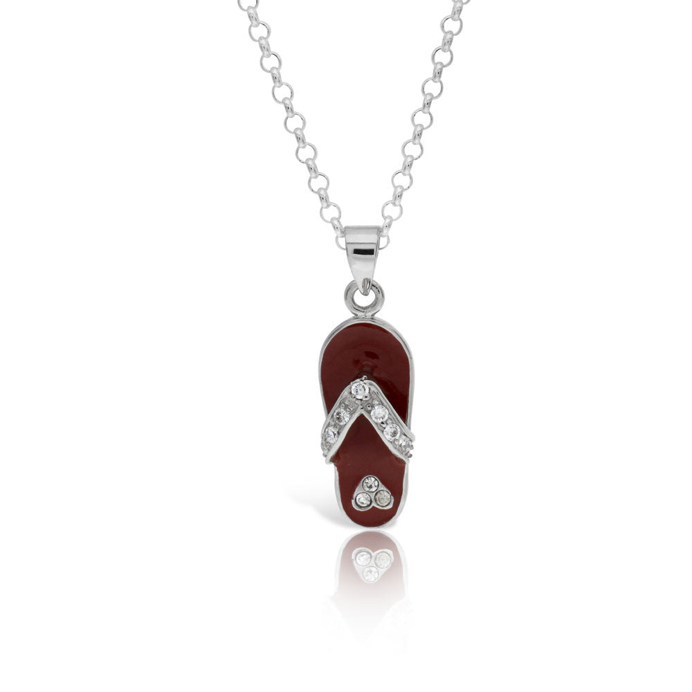 Red Sandel Pendant - www.sparklingjewellery.com