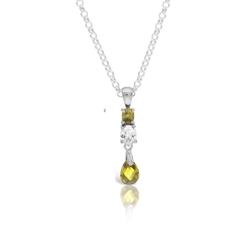 Canary Crystal Pendant - www.sparklingjewellery.com