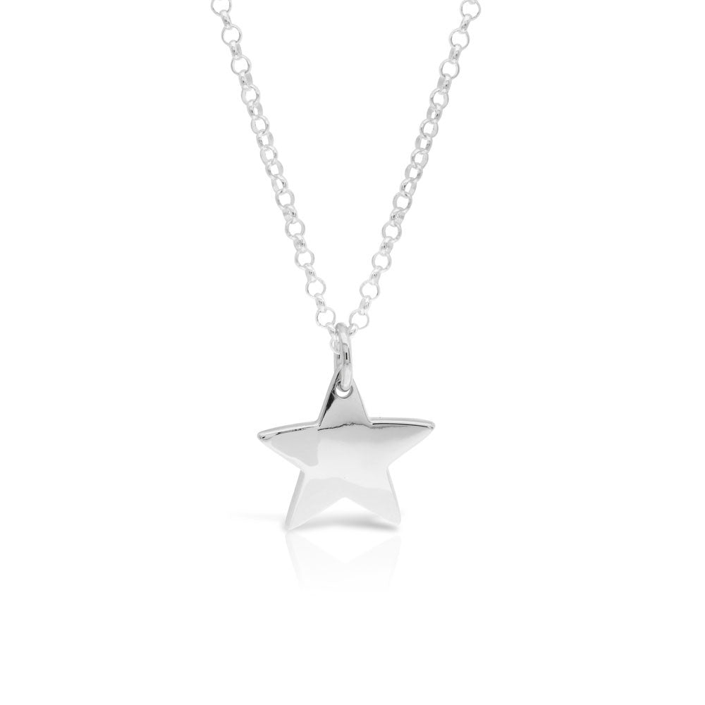 Sterling Silver Star Pendant - www.sparklingjewellery.com