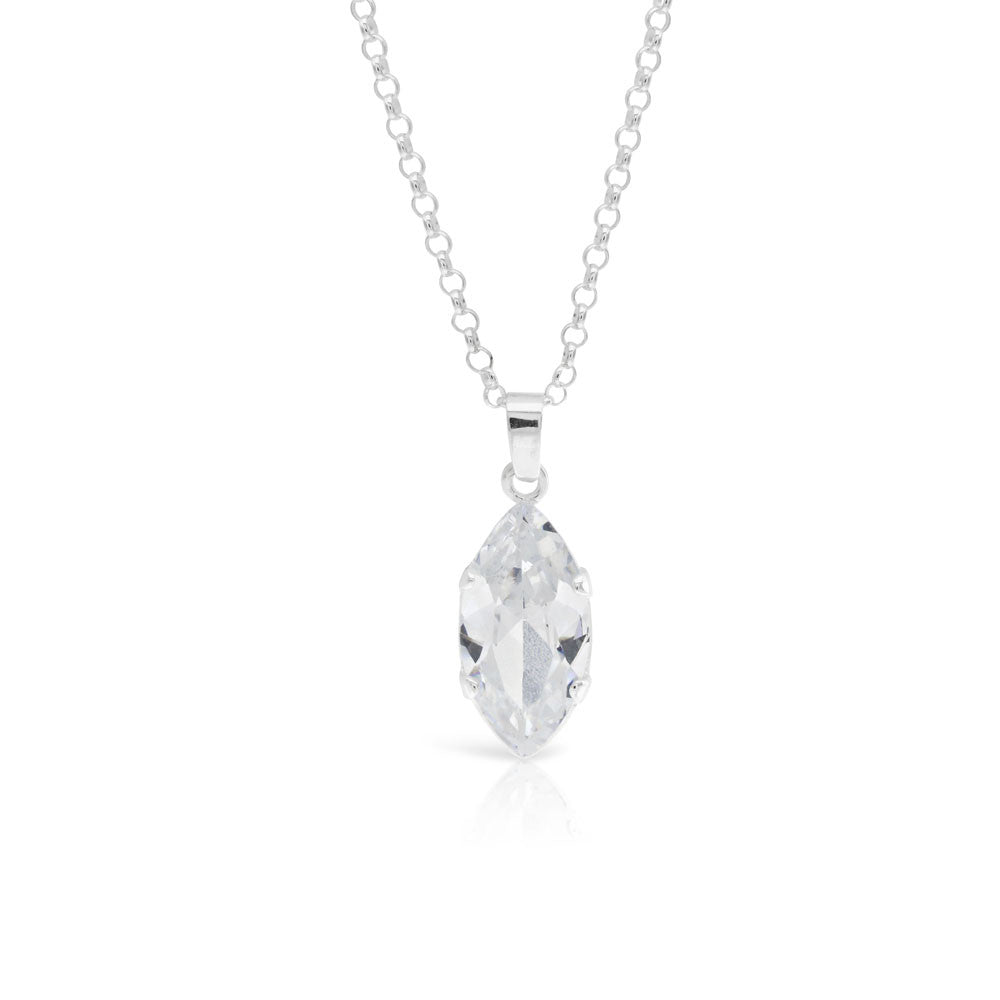 Marquise Pendant - www.sparklingjewellery.com
