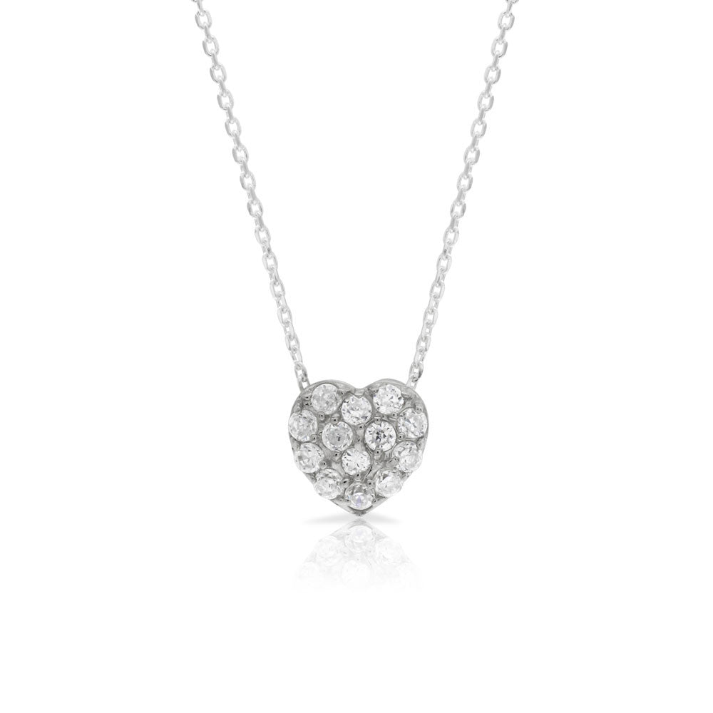 Heart Pave Pendant - www.sparklingjewellery.com