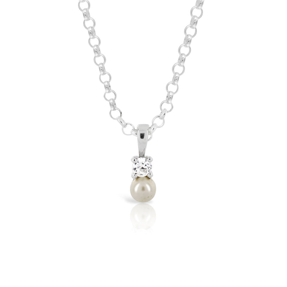Small Pearl Pendant - www.sparklingjewellery.com