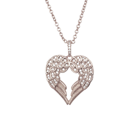 Love Angel Sparkle Necklace - www.sparklingjewellery.com