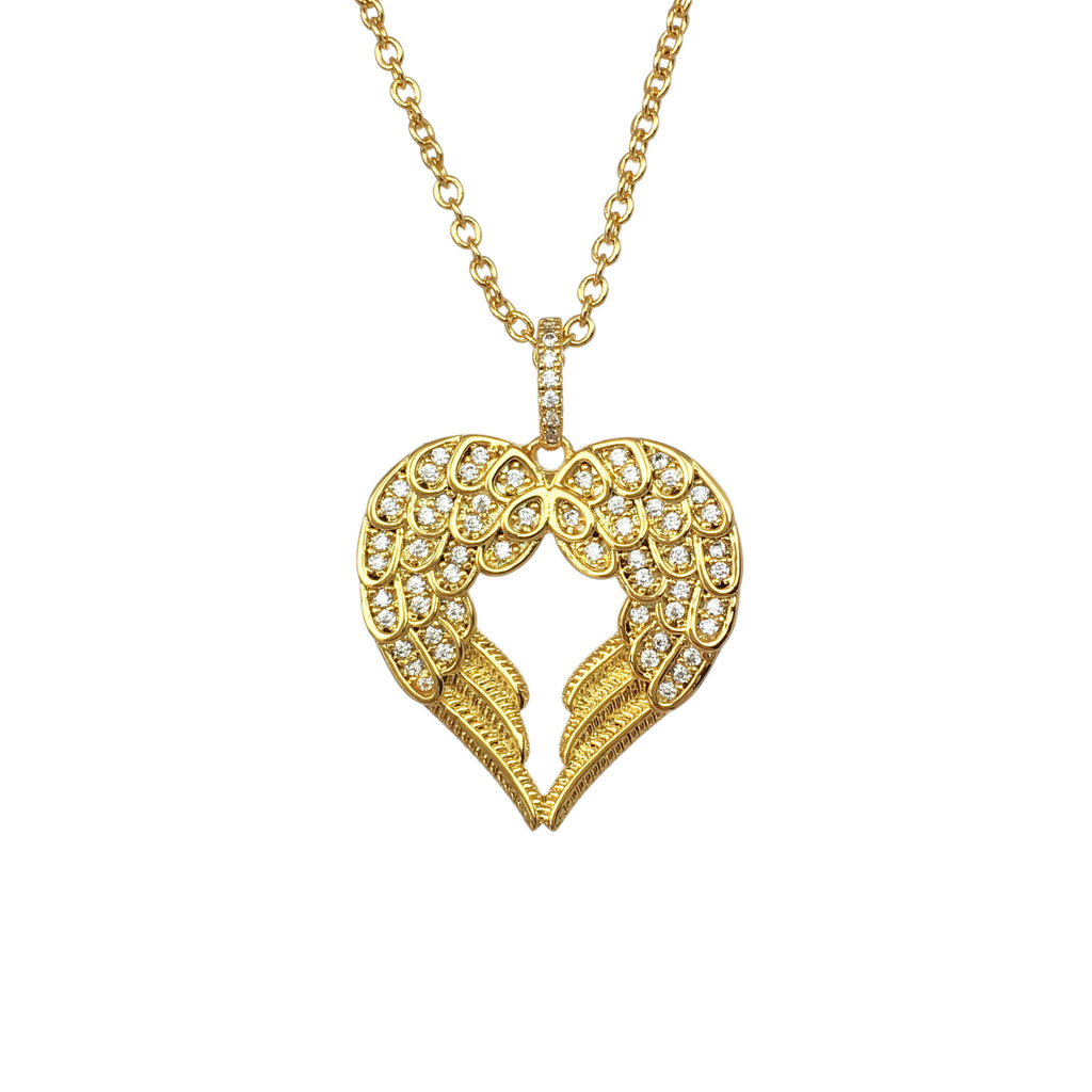 Love Angel Sparkle Necklace - www.sparklingjewellery.com