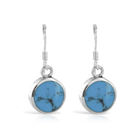 Turquoise Drop Earrings - www.sparklingjewellery.com