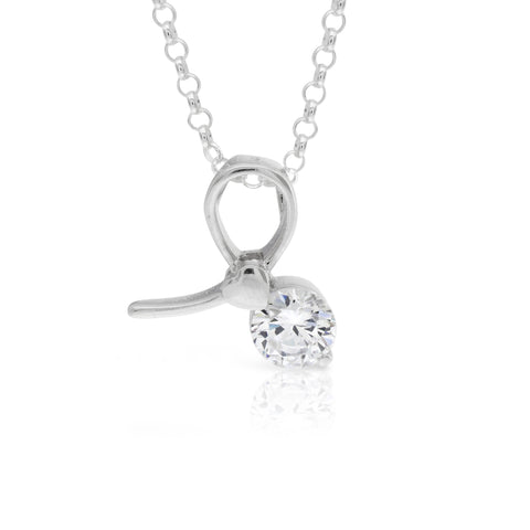 Contemporary Sterling Silver Pendant - www.sparklingjewellery.com