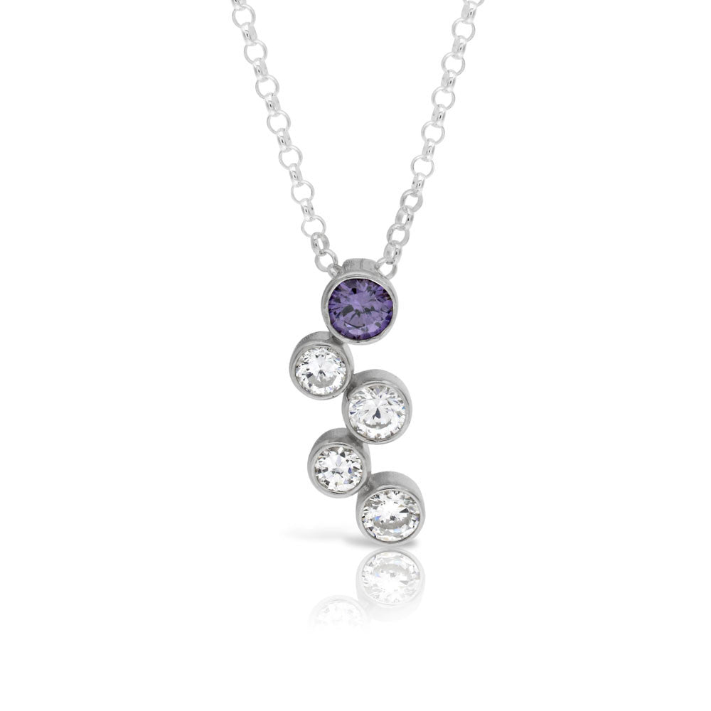 Rain Dance Amethyst 925 Silver Pendant - www.sparklingjewellery.com