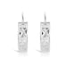 Small Diamond Cut Hoop Silver Earrings - www.sparklingjewellery.com