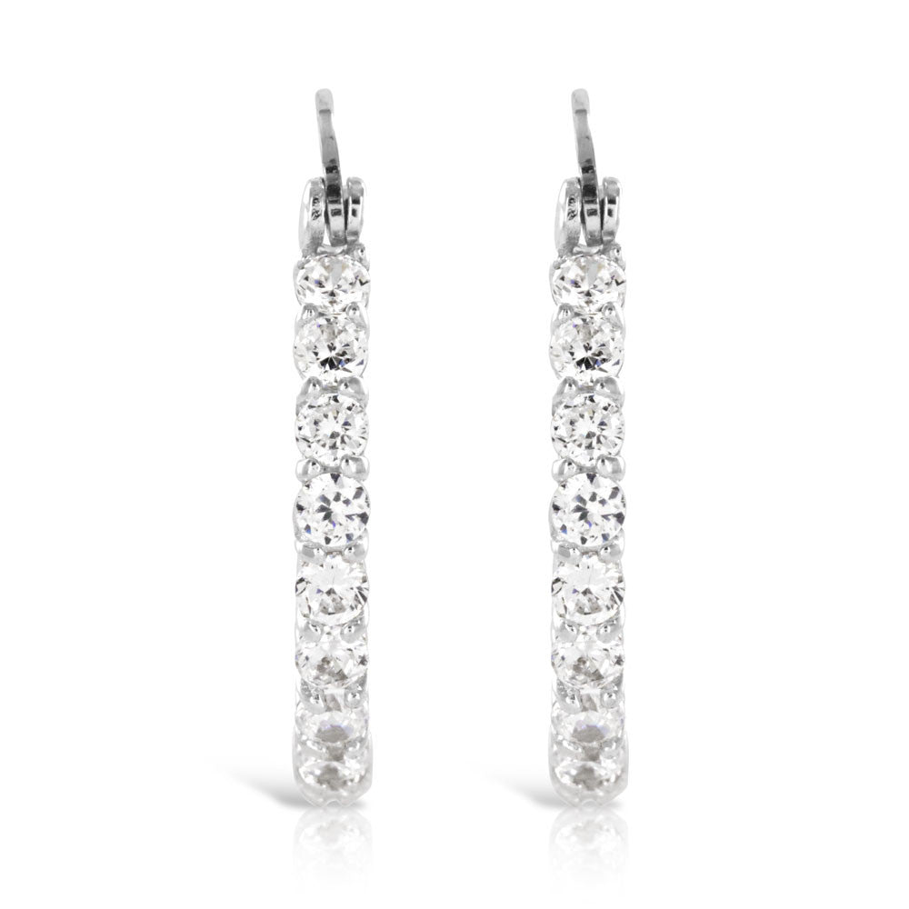 Diamond new arrivals creole earrings