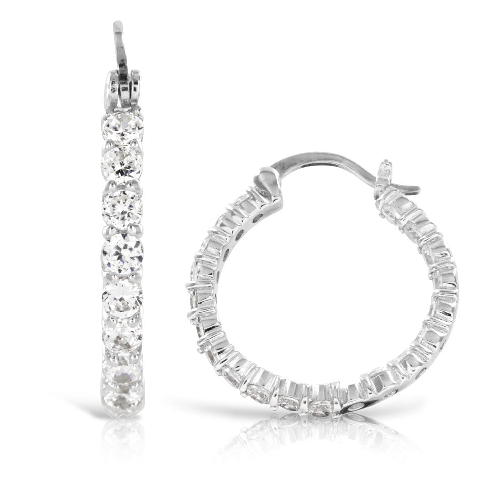 Sparkling hoop clearance earrings