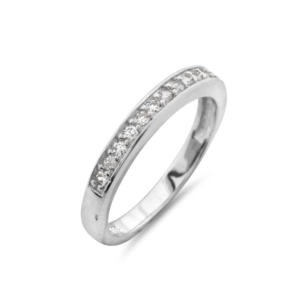 Half Hoop Eternity Ring - www.sparklingjewellery.com