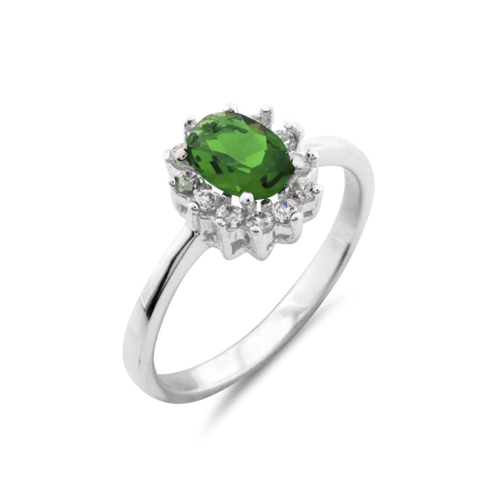 Kate Middleton Style Emerald Engagement Ring - www.sparklingjewellery.com