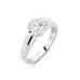 Silver Round Solitaire Ring - www.sparklingjewellery.com