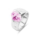 Pink Sapphire Contemporary Ring - www.sparklingjewellery.com