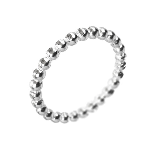 Silver Ball Layer Ring - www.sparklingjewellery.com