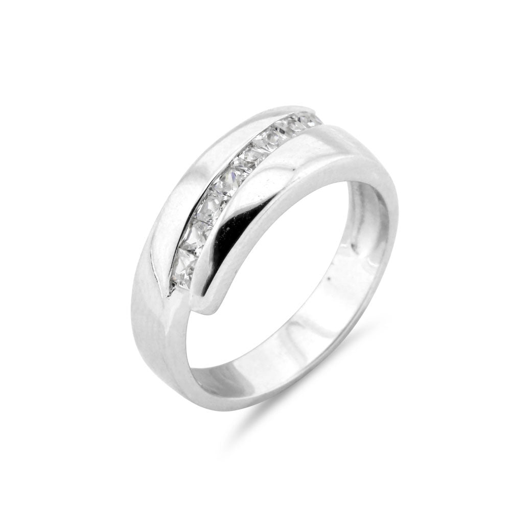 Channel Set Band - www.sparklingjewellery.com