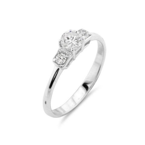 Art Deco Trilogy Ring - www.sparklingjewellery.com