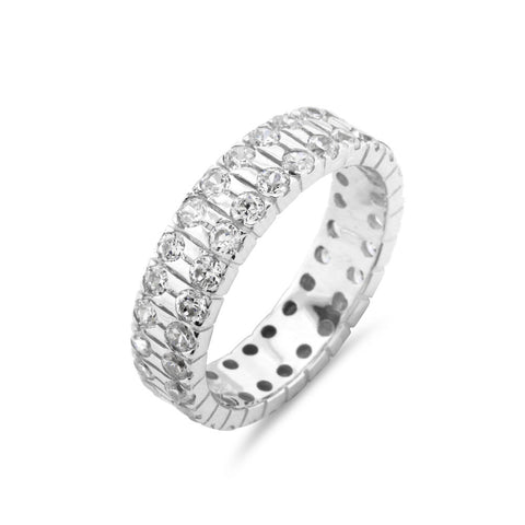 Double Row Wedding Ring - www.sparklingjewellery.com