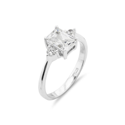 Emerald Cut Engagement Ring - www.sparklingjewellery.com