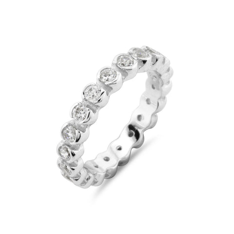 Rubover Full Eternity Ring - www.sparklingjewellery.com