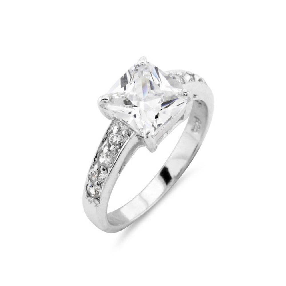 Princess Cut Engagement Ring - www.sparklingjewellery.com